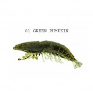 SHRIMP 2,5" GREEN PUMPKIN