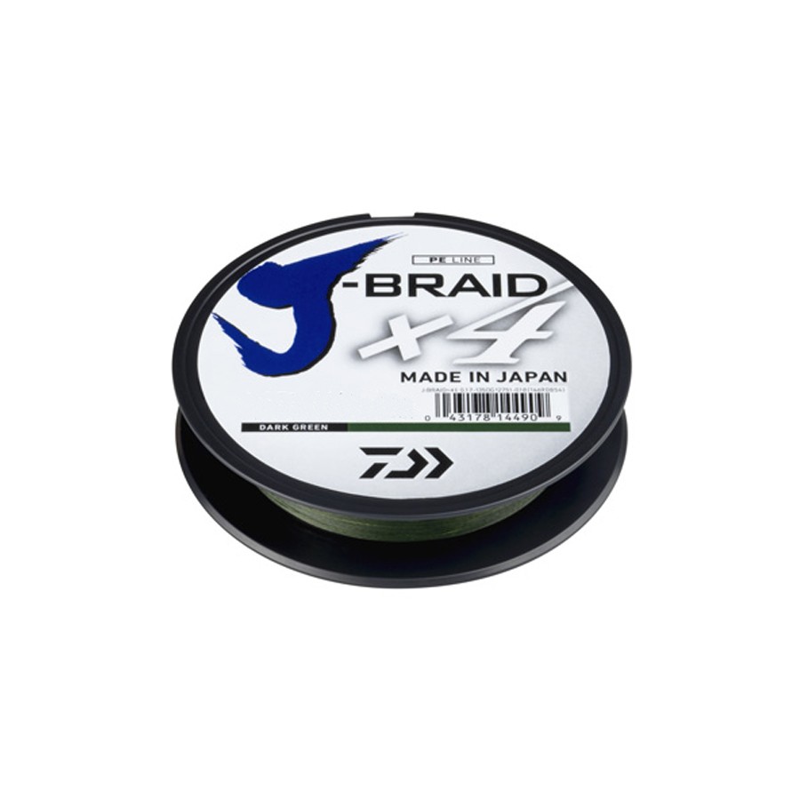 DAIWA J BRAID X4 0,33MM 270MT DARK GREEN (VERDE SCURO)