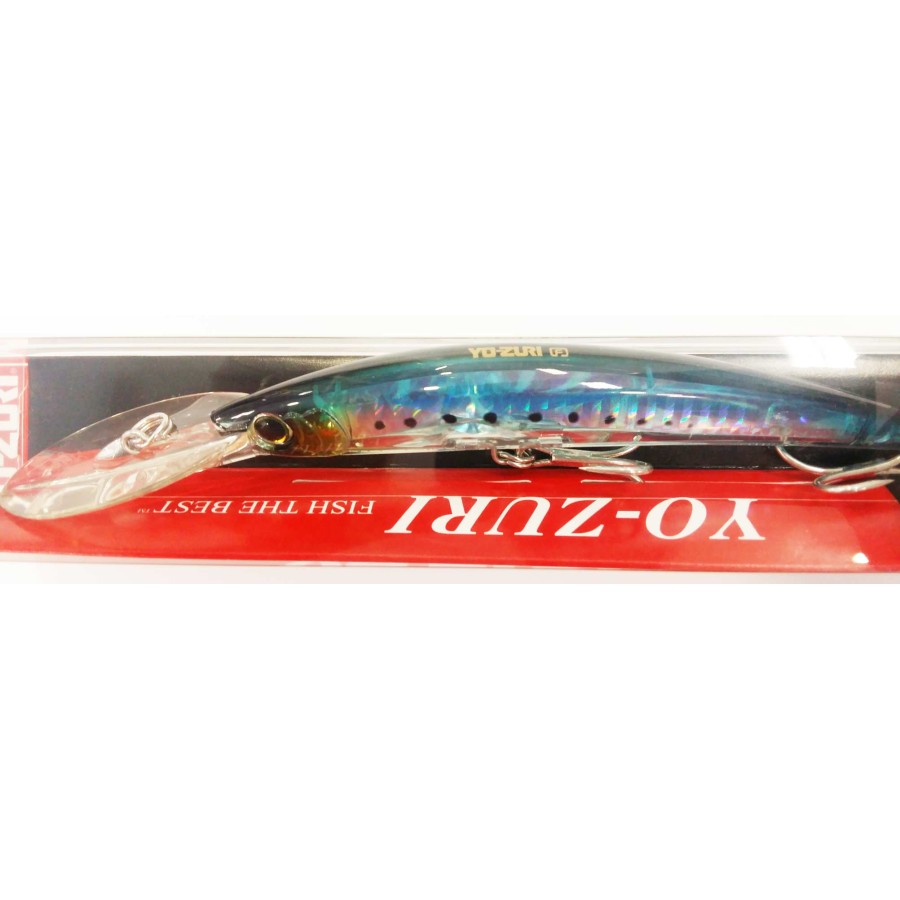 YO ZURI F1153 CRYSTAL MINNOW DEEP DIVER 3D 130MM GHIW