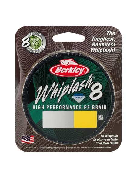 BERKLEY WHIPLASH 8 YELLOW 300MT 0,28MM