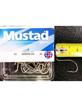 MUSTAD SERIE 92553S N.3/0