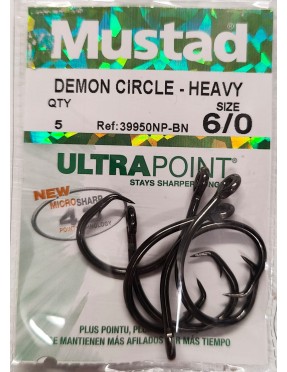 MUSTAD DEMON CIRCLE 39950 NP BN N.6/0