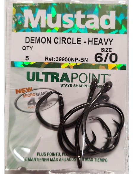 MUSTAD DEMON CIRCLE 39950 NP BN N.6/0