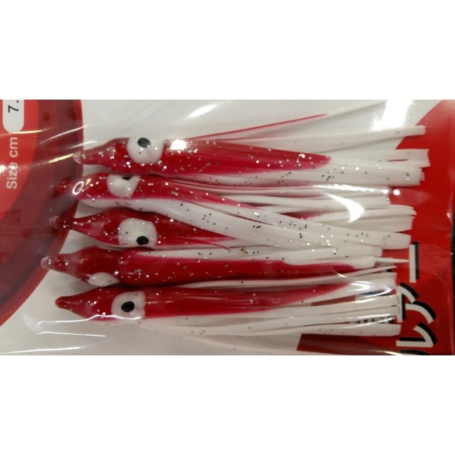 OCTOPUS 7,5CM RED WHITE