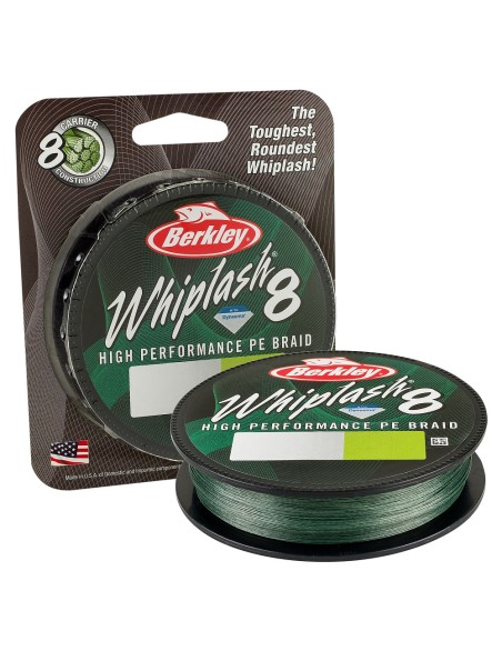 BERKLEY WHIPLASH 8 GREEN 150MT 0,14MM
