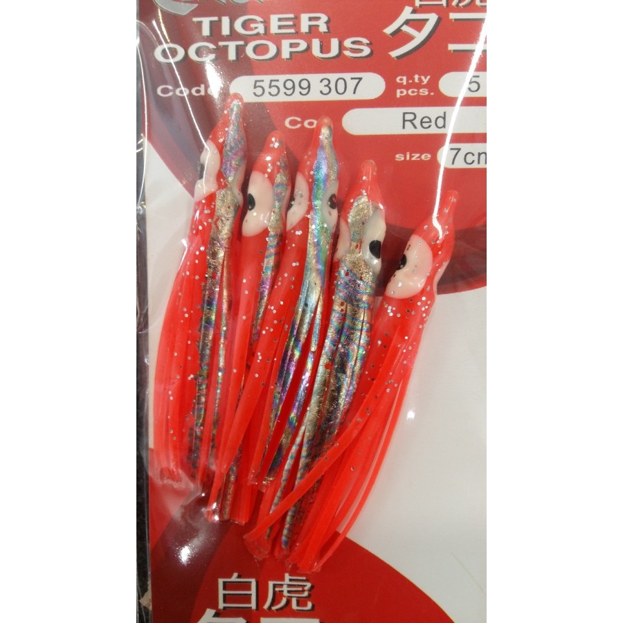 OCTOPUS 7,5CM RED