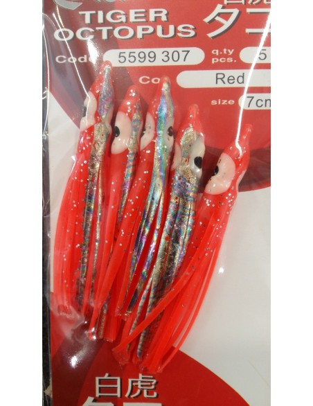 OCTOPUS 7,5CM RED