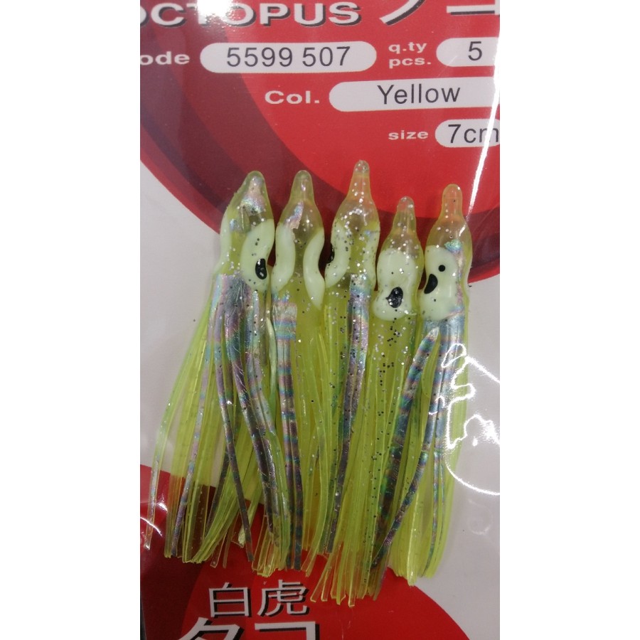 OCTOPUS 7,5CM YELLOW
