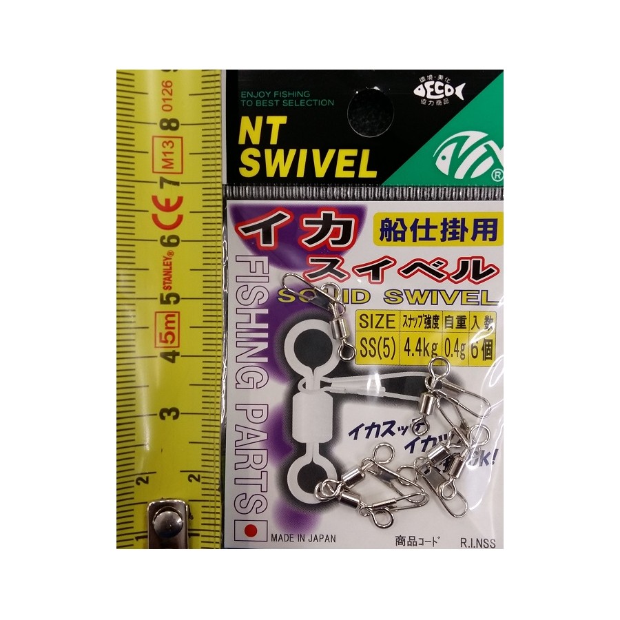 NT SVIWEL SQUID SNAP SS (6PZ)