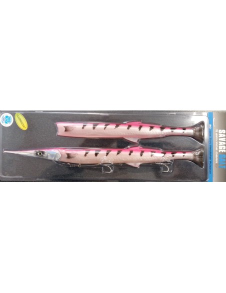 SAVAGE SALT 3D LT NEEDLEFISH 30CM PINK BARRACUDA
