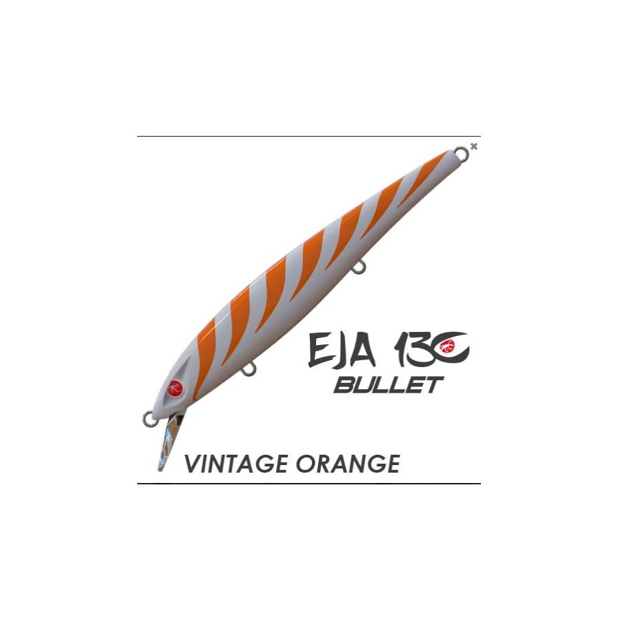 SEASPIN LURES EJA 130 BULLET VINTAGE ORANGE