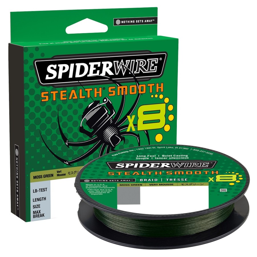 SPIDERWIRE STEALTH SMOOTH X8 GREEN 300MT 0,13MM