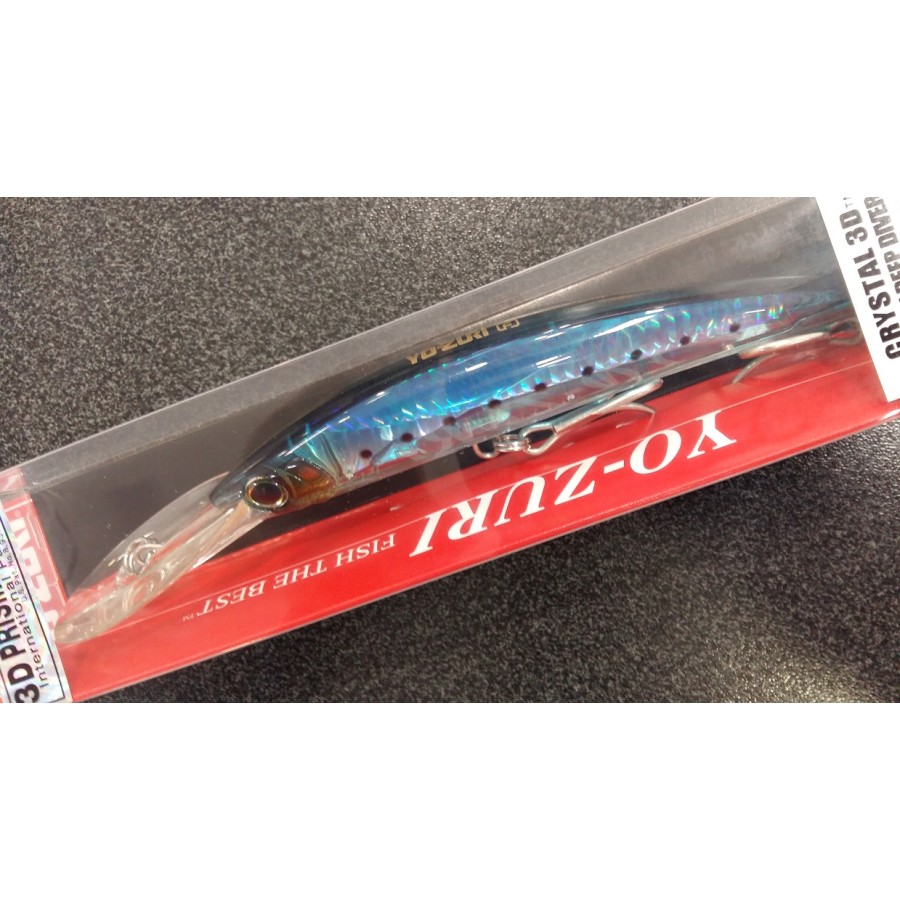 YO ZURI F1154 CRYSTAL MINNOW DEEP DIVER 3D 150MM GHIW