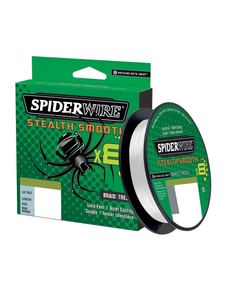 SPIDERWIRE STEALTH SMOOTH X8 TRANSLUCENT 150MT 0,09MM