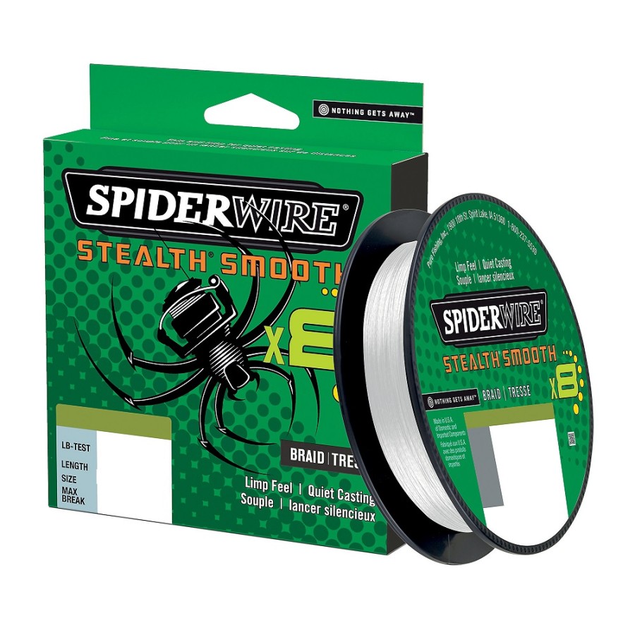 SPIDERWIRE STEALTH SMOOTH X8 TRANSLUCENT 300MT 0,29MM