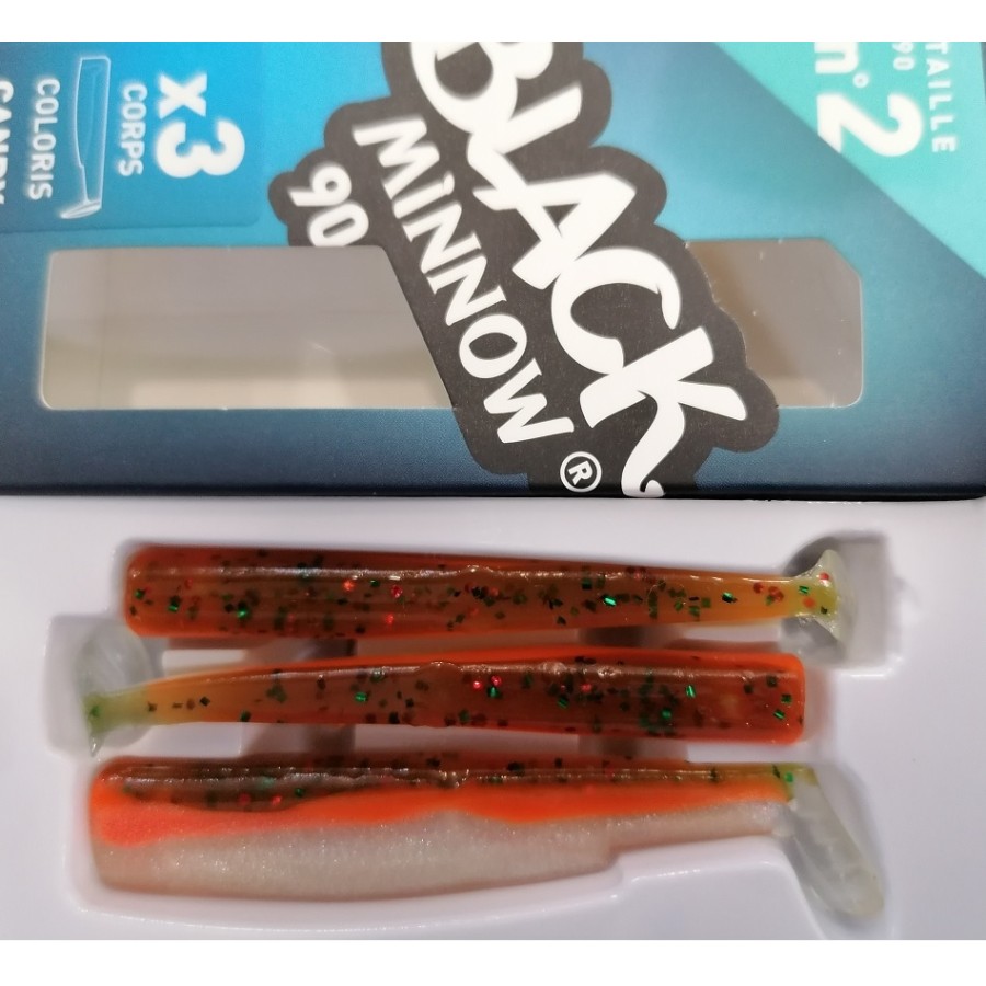 BLACK MINNOW N.2 90MM CANDY GREEN (CODA) 3PZ