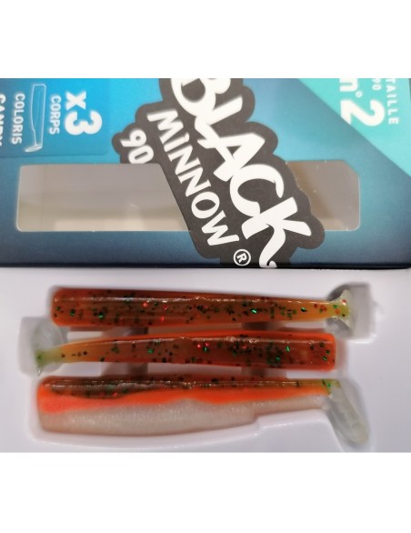 BLACK MINNOW N.2 90MM CANDY GREEN (CODA) 3PZ