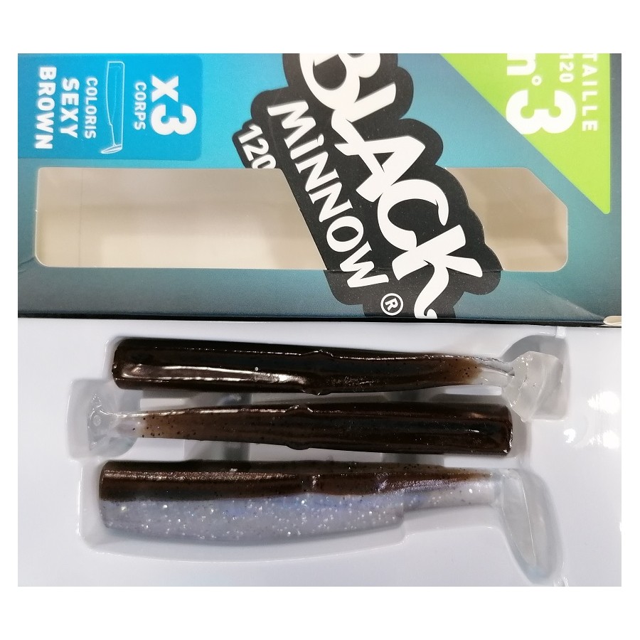 BLACK MINNOW 120MM SEXY BROWN (CODA) 3PZ
