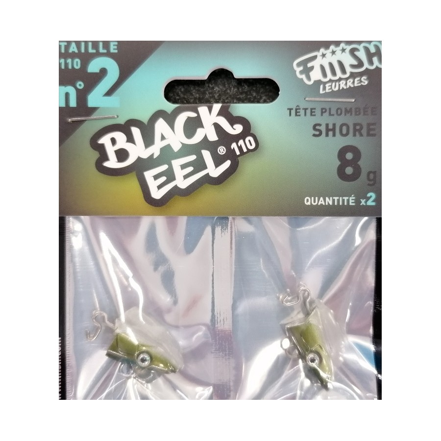 BLACK EEL 110MM SHORE 8GR(TESTA) 2PZ