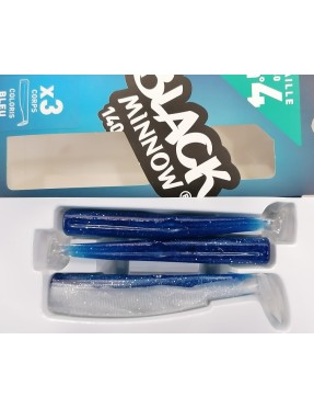 BLACK MINNOW 140MM BLEU (CODA) 3PZ