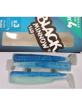 BLACK MINNOW 140MM BLEU GLOW (CODA) 3PZ