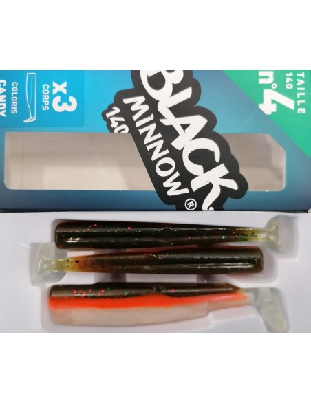 BLACK MINNOW 140MM CANDY GREEN (CODA) 3PIEZAS