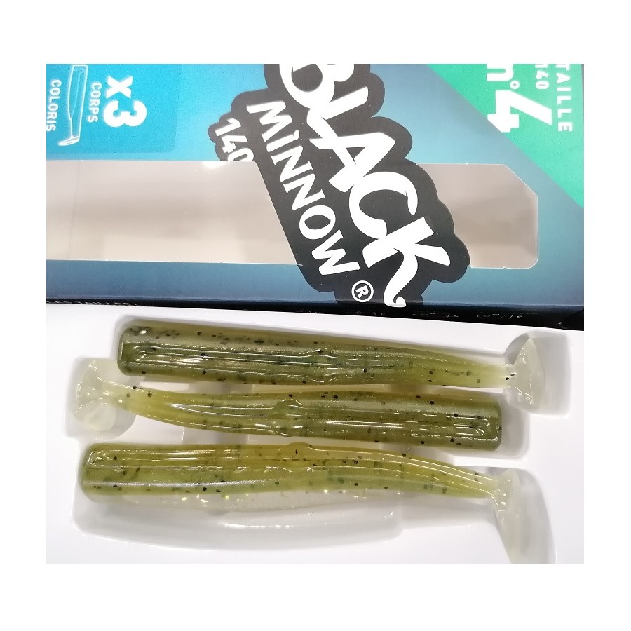 BLACK MINNOW 140MM KAKI PAILLETE (CODA) 3PZ
