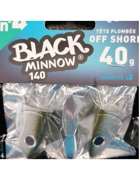 BLACK MINNOW 140MM OFF SHORE 40G (TESTA) 2PZ