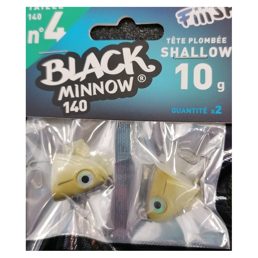 BLACK MINNOW 140MM SHALLOW 10G (TESTA) 2PZ