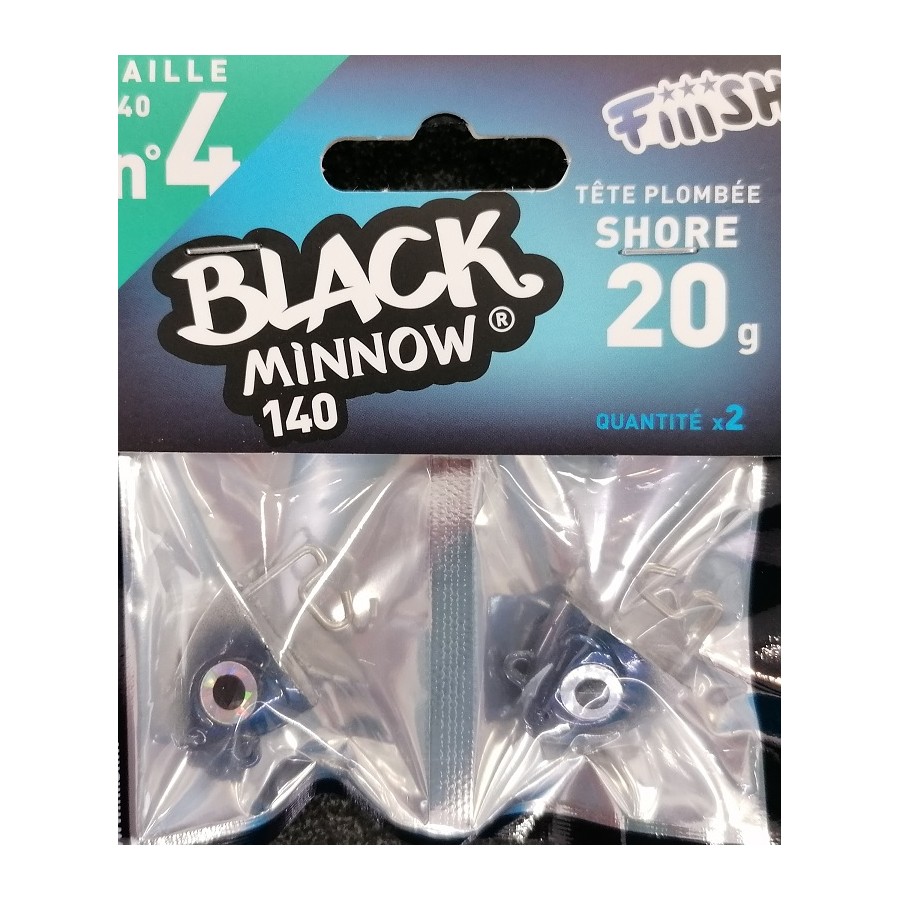 BLACK MINNOW 140MM SHORE 20G (TESTA) 2PZ BLUE