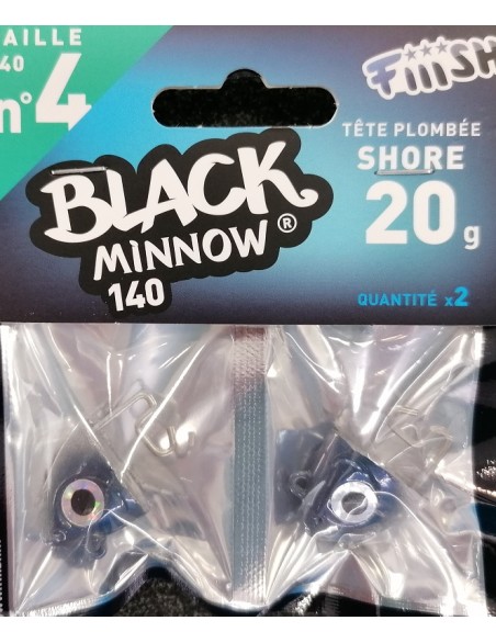 BLACK MINNOW 140MM SHORE 20G (TESTA) 2PZ BLUE