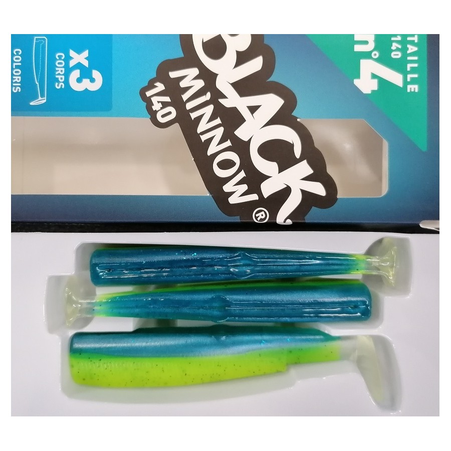 BLACK MINNOW 140MM SLEEPY GREEN (CODA) 3PZ