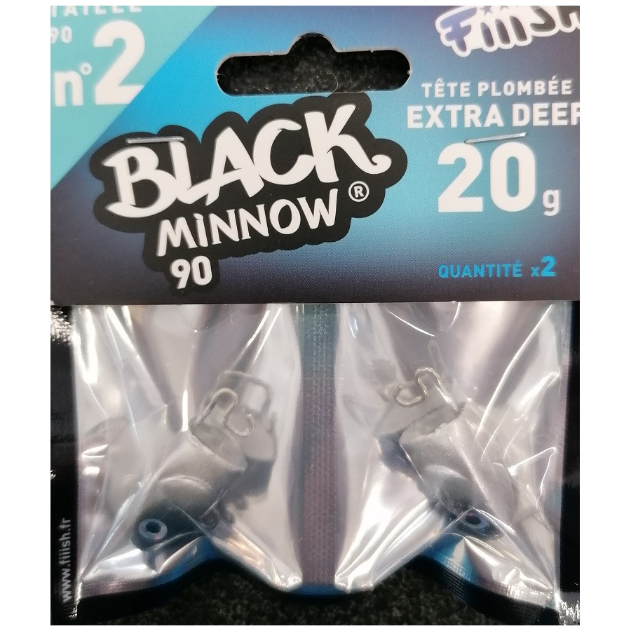 BLACK MINNOW N.2 EXTRA DEEP 20G (TESTA) 2PZ