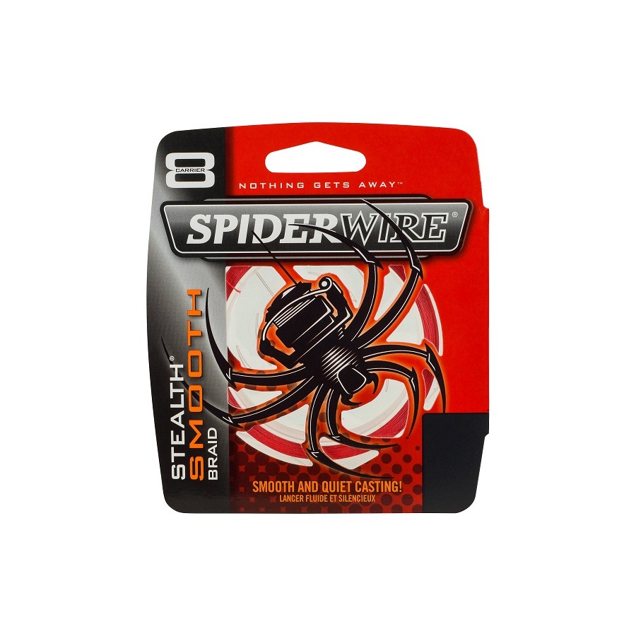 SPIDERWIRE STEALTH SMOOTH X8 RED 150MT 0,07MM