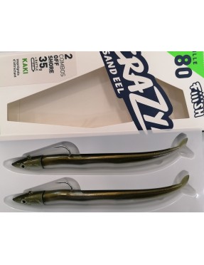 FIIISH CRAZY SAND EEL 180MM 35GR KAKI (COMBO 2 PZ)