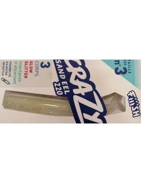 FIIISH CRAZY SAND EEL 220MM GLOW GLITTER (3 CORPI)