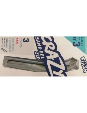 FIIISH CRAZY SAND EEL 220MM KAKI (3 CORPI)