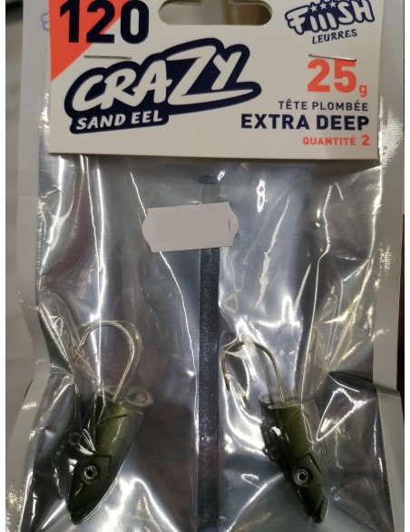 FIIISH CRAZY SAND EEL TESTA N.2 25G (2PIEZAS)