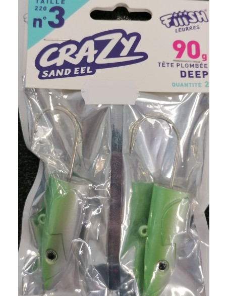 FIIISH CRAZY SAND EEL TESTA N.3 90G (2PZ)