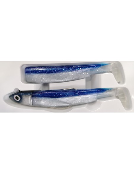BLACK MINNOW 120MM COMBO 25GR BLEU