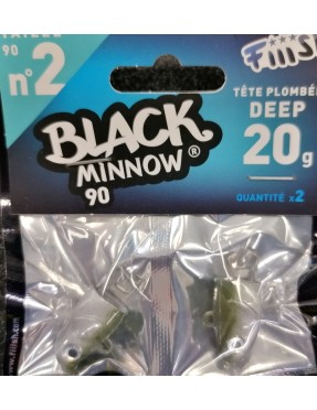 BLACK MINNOW 90MM DEEP 20GR (TESTA) 2PZ
