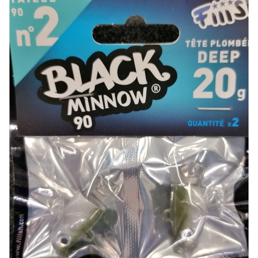 BLACK MINNOW 90MM DEEP 20GR (TESTA) 2PZ