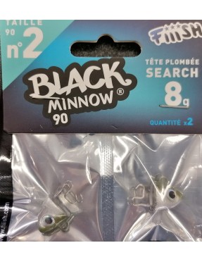 BLACK MINNOW N.2 SEARCH 8G (TESTA) 2PZ