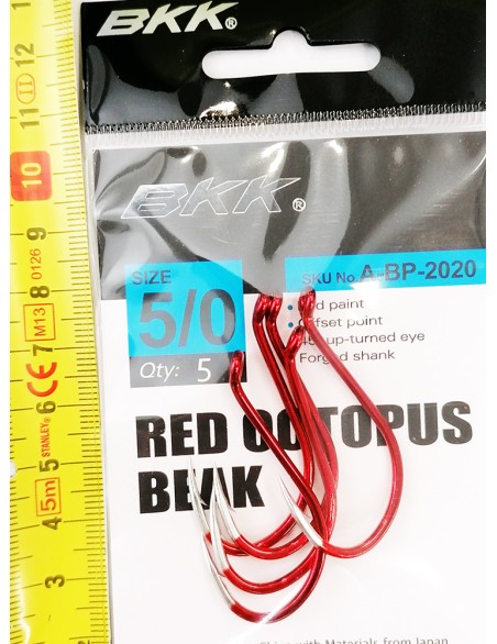 BKK OCTOPUS RED 5/0 (5PIEZAS)