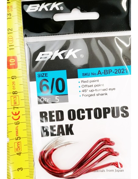 BKK OCTOPUS RED 6/0 (5PZ)