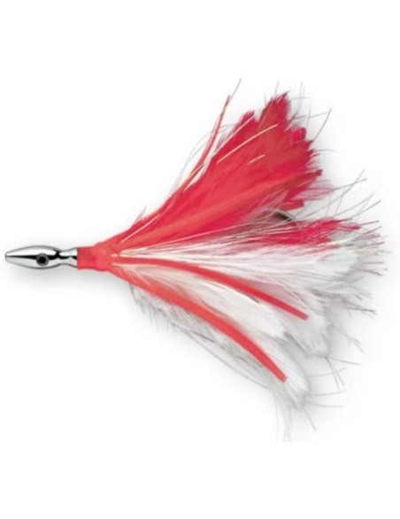 WILLIAMSON FLASH FEATHER RIGGED 12CM RED