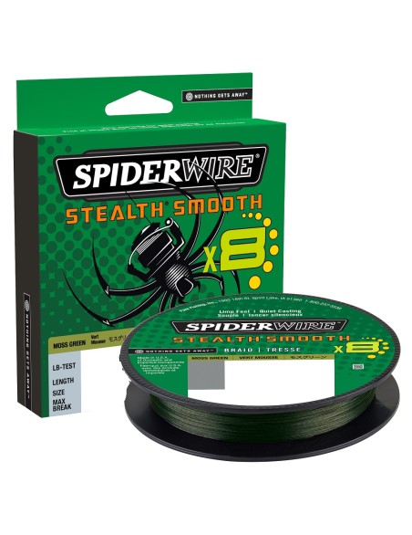 SPIDERWIRE STEALTH SMOOTH X8 GREEN 2000MT 0,39MM