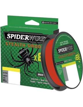 SPIDERWIRE STEALTH SMOOTH X8 RED 2000MT 0,33MM