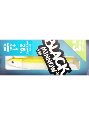 BLACK MINNOW 120MM COMBO 25GR JAUNE FLUO