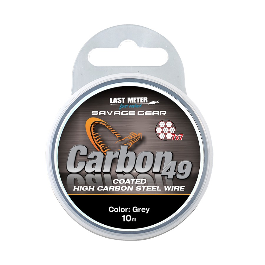 SAVAGE SOFT CAVETTO CARBON49 STEELWIRE 10M 0,60MM 35LB